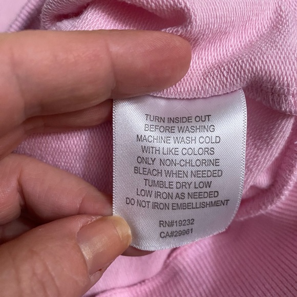 Hoodies Alfred Dunner Pink garden scene Cottagecore Grannycore Sweatshirt WomenL - Picture 7 of 12